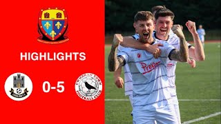 Caerleon 05 Cwmbrân Town  Gwent FA Senior cup  Quarter final highlights [upl. by Llennor]