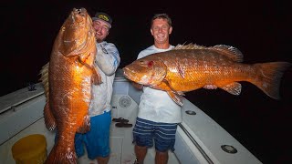 GIANT Cubera Snapper Catch Clean Cook Florida Keys Snapper Fishing [upl. by Eidlog53]