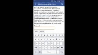 Come eliminare account facebook definitivamente  app [upl. by Willamina]