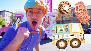 Blippi and The Ice Cream Truck  1 Hour of Blippi Videos  Educational Videos For Toddlers  Blippi [upl. by Notlrak850]