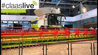 claaslive  The new CLAAS LEXION at the Agritechnica 2019 [upl. by Adalbert]