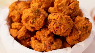 Soyabean pakora recipe  Crispy soy chunks pakoda  Quick and easy evening snacks [upl. by Notneiuq]