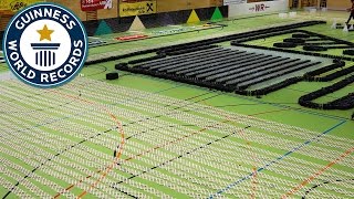 Epic domino show  Guinness World Records [upl. by Elockin385]