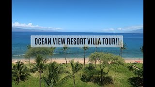 Ocean Front Deluxe Tour Westin Kaanapali Ocean Resort Villas [upl. by Nnyltiac]