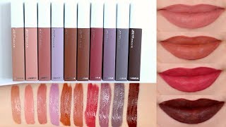 Maybelline Super Stay Matte Ink Unnudes Liquid Lipsticks  Review amp Lip Swatches [upl. by Haliek]