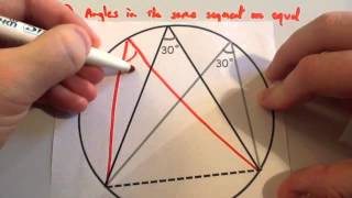 Circle Theorems  Corbettmaths [upl. by Einahpetse]