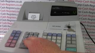 SHARP XEA202 CASH REGISTER E32 ERROR MESSAGE [upl. by Dyna]