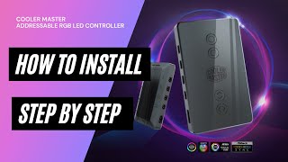 HOWTO Install Cooler Master Addressable RGB LED Controller Step by Step Guide [upl. by Faxun421]