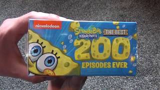 SpongeBob SquarePants The Best 200 Episodes Ever Nickelodeon DVD Unboxing [upl. by Niehaus]