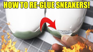 HOW TO REGLUE SNEAKERS TUTORIAL [upl. by Bena]