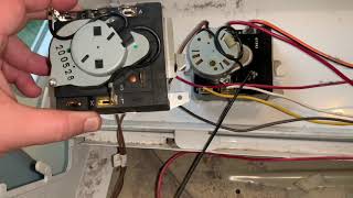 GE Electric Dryer Repair Timer Switch Replacement [upl. by Eddana58]