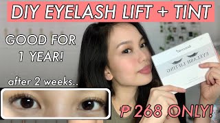 DIY Eyelash Lift With Tint Using IBCCCNDC amp SABBUHA Tutorial  Review  Ela Reyes [upl. by Durkee810]