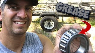 How To Grease Trailer Wheel Bearing By Hand [upl. by Audre]