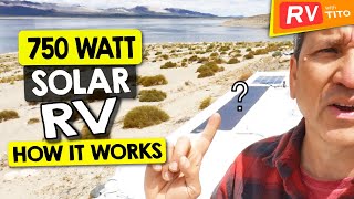 HOW WE USE SOLAR for RV POWER OFF THE GRID  Full DIY System Tour [upl. by Slavin]