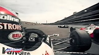 Emerson Fittipaldi vs Al Unser Jr 1989 Indy 500 [upl. by Quillon]