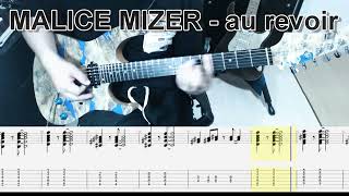 MALICE MIZER  au revoir ギター弾いてみた【tab有】guitar cover [upl. by Onit805]