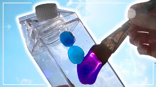 I used water to PAINT and CUSTOMIZE a Water Bottle [upl. by Snashall]