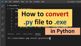 How to Convert py to exe in Python [upl. by Vas]