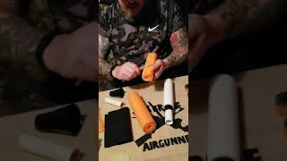 HOW TO MAKE A AIRGUN MODERATOR QUICK AND EASY [upl. by Eatnoid]