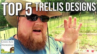 Top 5 Garden Trellises that Work  Gardening  Homesteading [upl. by Falkner]