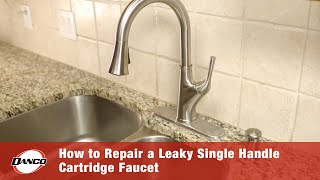 How to Repair a Leaky Single Handle Cartridge Faucet [upl. by Lunt]