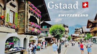 Gstaad Switzerland 🇨🇭 Walking Tour  the Oasis of Rich People [upl. by Wittie338]