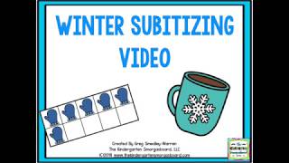 Winter Subitizing Video Slow Version [upl. by Novyat308]