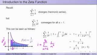 Week6Lecture4 The Riemann Zeta Function and the Riemann Hypothesis [upl. by Lilith751]