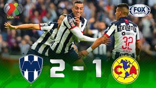 Monterrey  América 21  GOLES  Final Ida  Liga MX [upl. by Anawot]