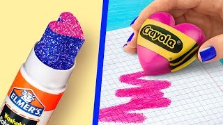 11 Fun DIY School Supplies  Valentine’s Day Special [upl. by Airyk]