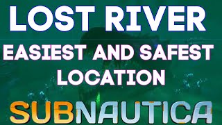 The Easiest And Safest Way To Get Into The Lost River In Subnautica  Lost River Safe Entrance  HD [upl. by Brenk]