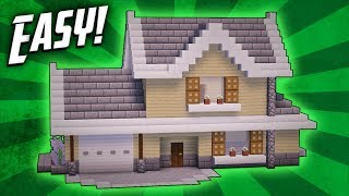 Minecraft How To Build A Suburban House Tutorial [upl. by Norford636]