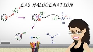 Aromatic Halogenation Mechanism  EAS Vid 3 by Leah4sci [upl. by Aisa]