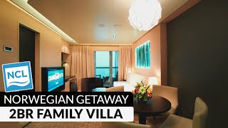 Norwegian Getaway  Haven 2Bedroom Family Villa with Balcony Full Tour amp Review 4K  Category H6 [upl. by Pillyhp]