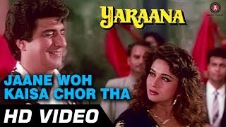 Jaane Wo Kaisa Chor Tha  Yaraana 1995  Madhuri Dixit  Bollywood Superhit Songs [upl. by Oilut663]