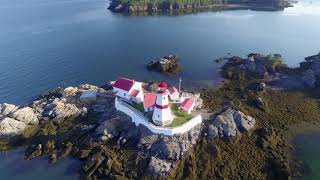 East Quoddy HeadHarbor Lighthouse on Campobello in New Brunswick Canada Remastered [upl. by Marcille]