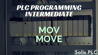 PLC Programming MOV Instruction  Move Ladder Logic RSLogix Studio 5000 Example Tutorial System [upl. by Ecyrb]