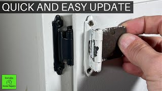 Installing New Face Mount Cabinet Hinges [upl. by Greenberg]