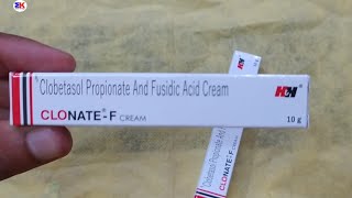 Clonate f cream uses benefit amp side effects Clonate f cream review  clonate f for Eczema dermatits [upl. by Zoellick]