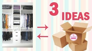 3 Ideas con Cajas de Cartón RetoReciclajeCreativo [upl. by Eupheemia310]