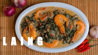 LAING Recipe using FRESH TARO LEAVES [upl. by Enneyehc108]