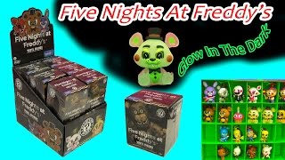 Full Box Funko Mystery Mini Blind Bag Boxes Surprise Five Nights At Freddys Glow In The Dark [upl. by Sivra]