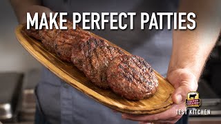 How to Make the Perfect Hamburger Patty [upl. by Ycniuqed]