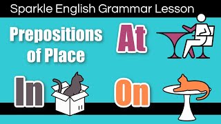 IN  ON  AT How to Use Prepositions of Place in English  ESL Grammar Lesson [upl. by Quincey370]