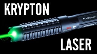 Wicked Lasers Spyder 3 Krypton 500mw 532nm Laser Pointer Review [upl. by Yhtak939]