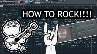 HOW TO MAKE ROCK SONG IN FL STUDIO [upl. by Ahsonek]