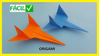 👉🏽 Cómo hacer un AVIÓN ✈ de papel FÁCIL ✅  Aviones de Origami PASO A PASO [upl. by Acinod431]