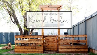 How To Build A Fenced Raised Garden Bed  DIY Enclosed Garden [upl. by Inaluiak]