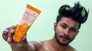 HONEST REVIEW  BIOTIQUE BIO SANDALWOOD 50 SPF REVIEW  BEST SUNSCREEN FOR TRAVELERS [upl. by Mahda]