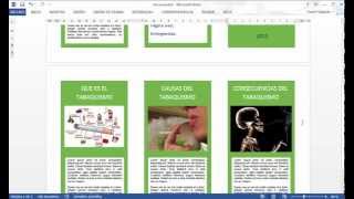 CÓMO HACER UN TRÍPTICO EN WORD [upl. by Canon]